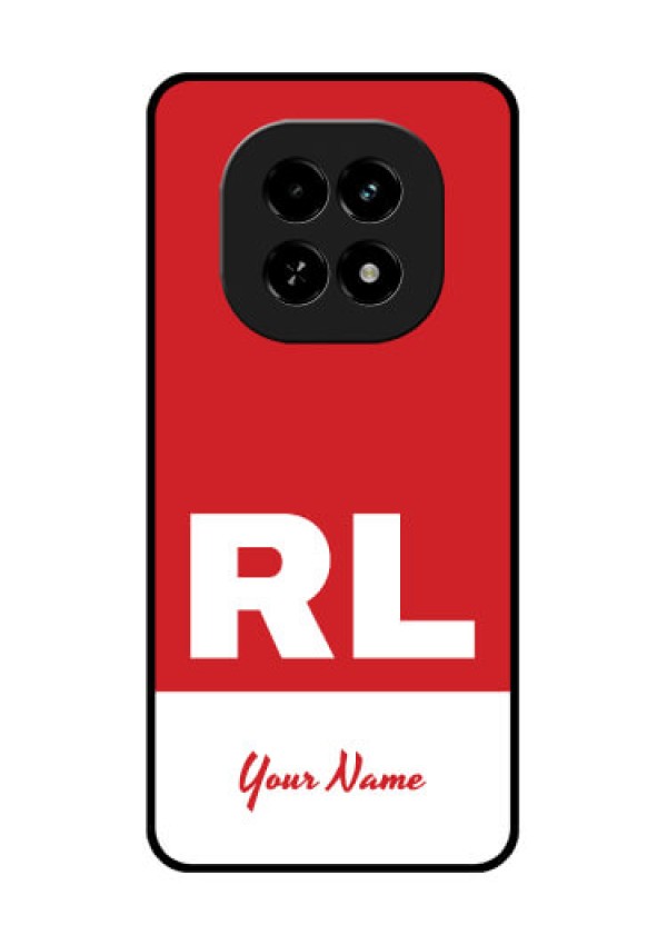 Realme C63 5G Custom Glass Phone Case - Dual Tone Custom Text Design