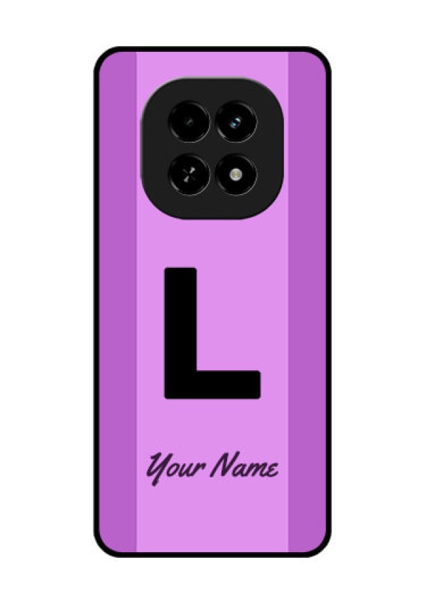 Realme C63 5G Custom Glass Phone Case - Tricolor Custom Text Design