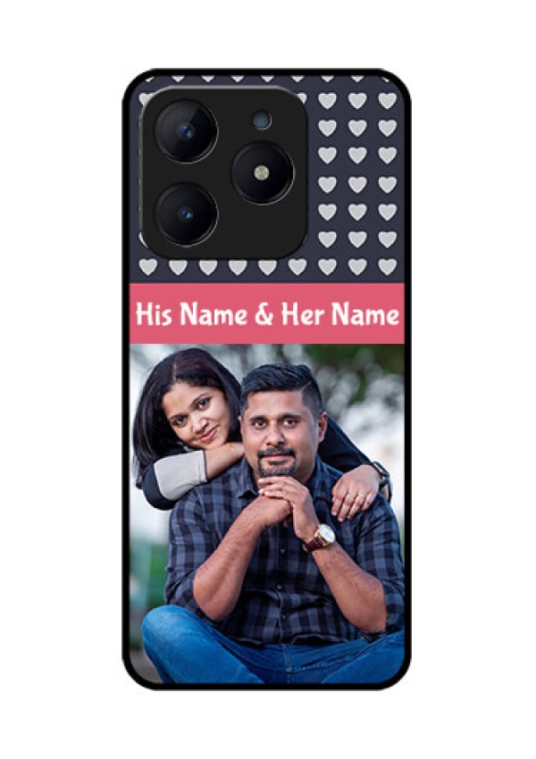 Realme C63 Custom Glass Phone Case - Love Symbols Design