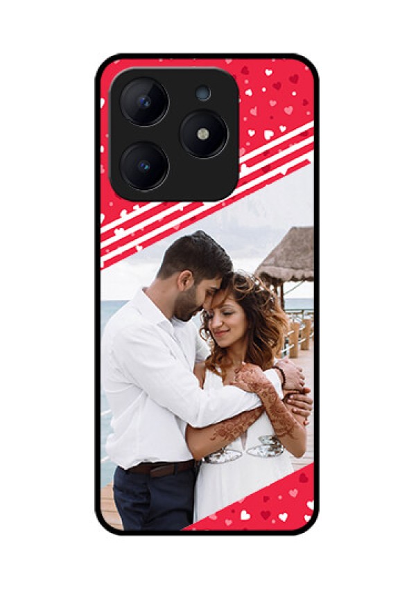 Realme C63 Custom Glass Phone Case - Valentines Gift Design