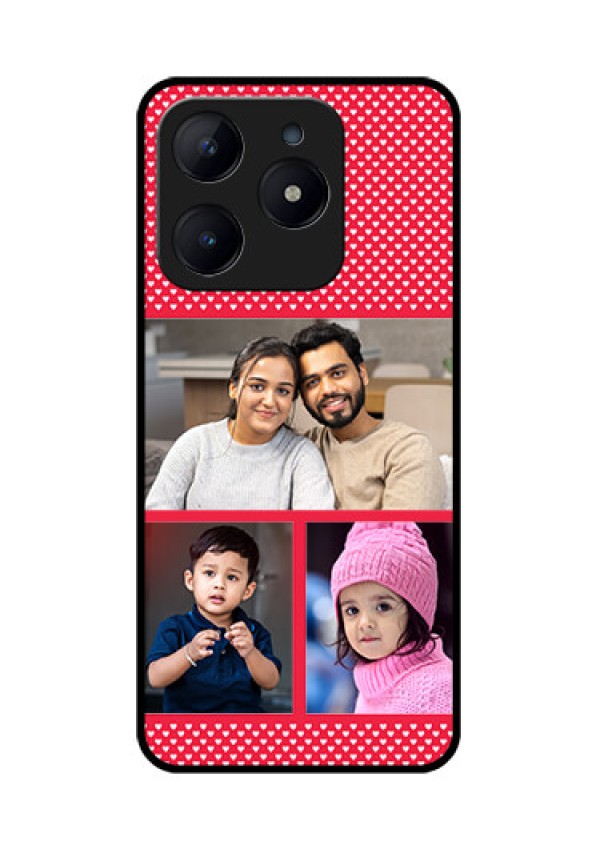 Realme C63 Custom Glass Phone Case - Bulk Photo Upload Design