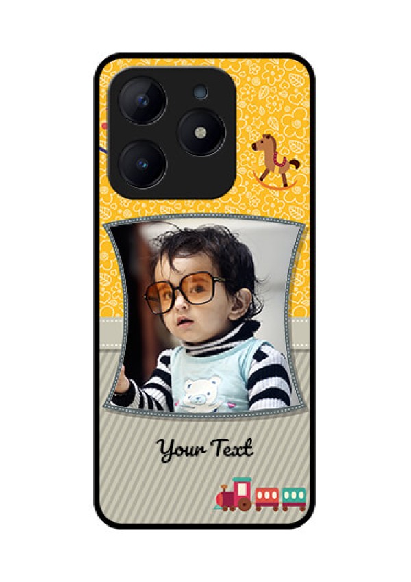 Realme C63 Custom Glass Phone Case - Baby Picture Upload Design