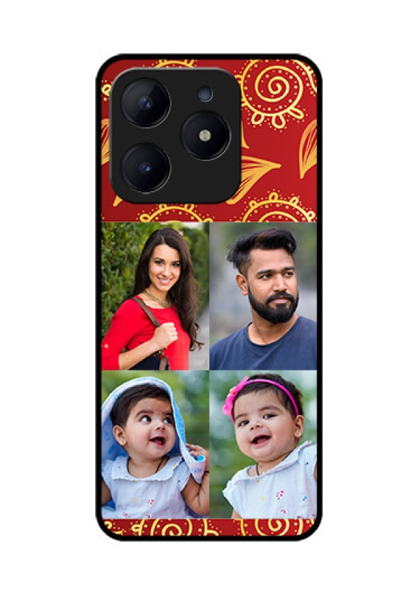 Realme C63 Custom Glass Phone Case - 4 Image Traditional Design