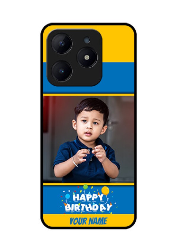 Realme C63 Custom Glass Phone Case - Birthday Wishes Design