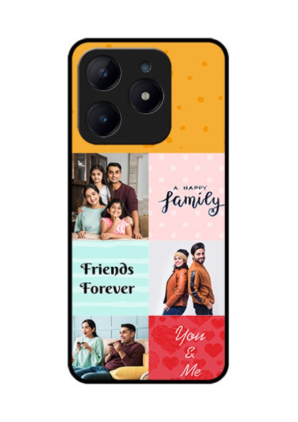 Realme C63 Custom Glass Phone Case - Images With Quotes Design