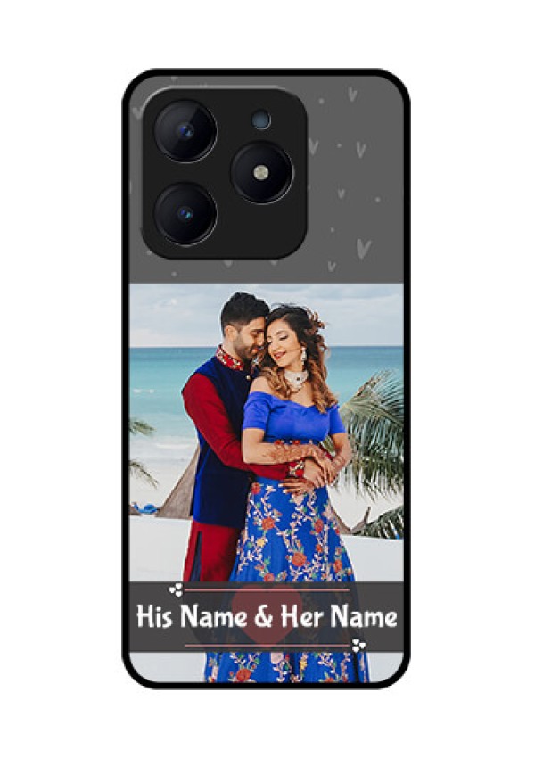 Realme C63 Custom Glass Phone Case - Buy Love Design With Photo Online