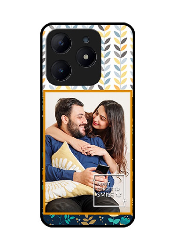 Realme C63 Custom Glass Phone Case - Pattern Design