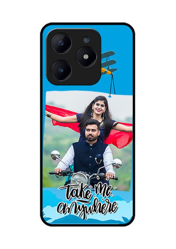 Realme C63 Custom Glass Phone Case - Traveller Design