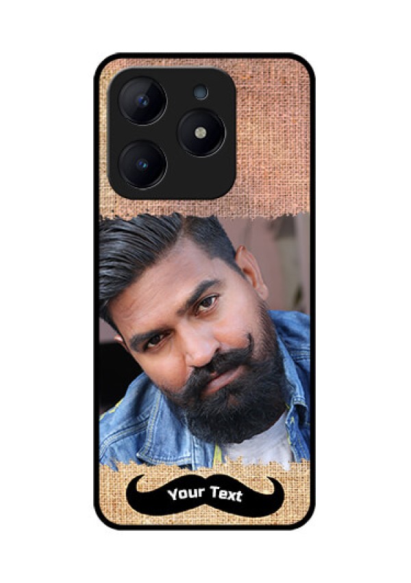 Realme C63 Custom Glass Phone Case - With Texture Design