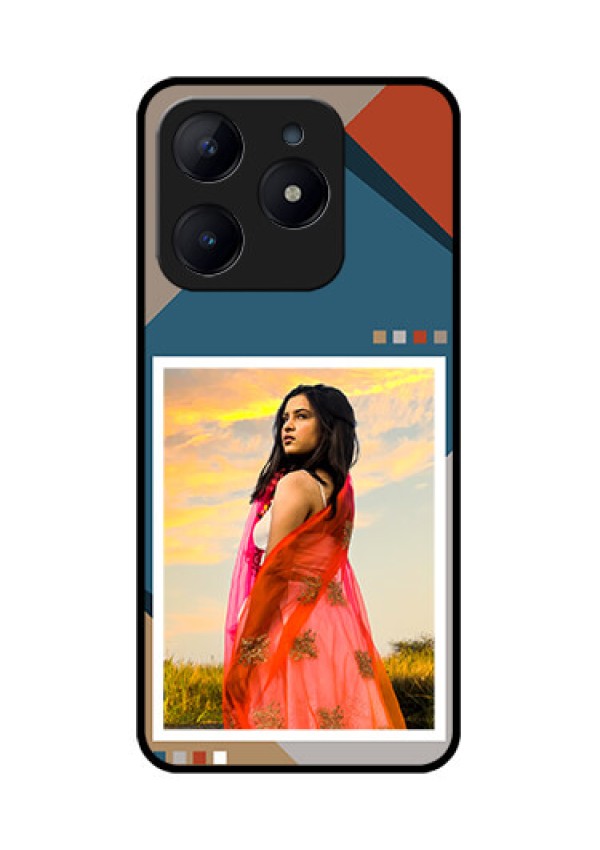 Realme C63 Custom Glass Phone Case - Retro Color Pallet Design