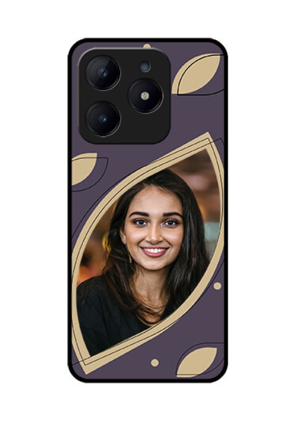 Realme C63 Custom Glass Phone Case - Falling Leaf Design