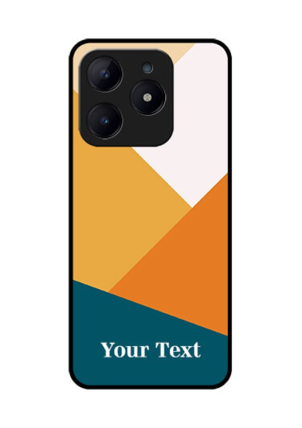 Realme C63 Custom Glass Phone Case - Stacked Multi - Colour Design