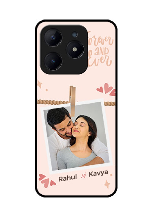 Realme C63 Custom Glass Phone Case - Forever And Ever Love Design
