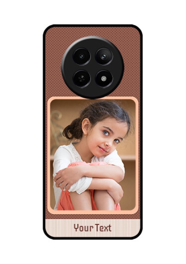 Realme C65 5G Custom Glass Phone Case - Simple Pic Upload Design