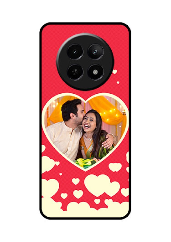 Realme C65 5G Custom Glass Phone Case - Love Symbols Phone Cover Design