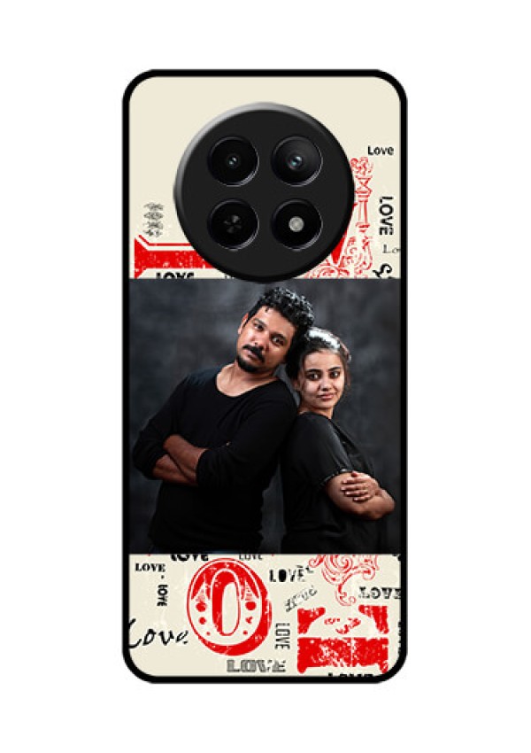 Realme C65 5G Custom Glass Phone Case - Trendy Love Design Case