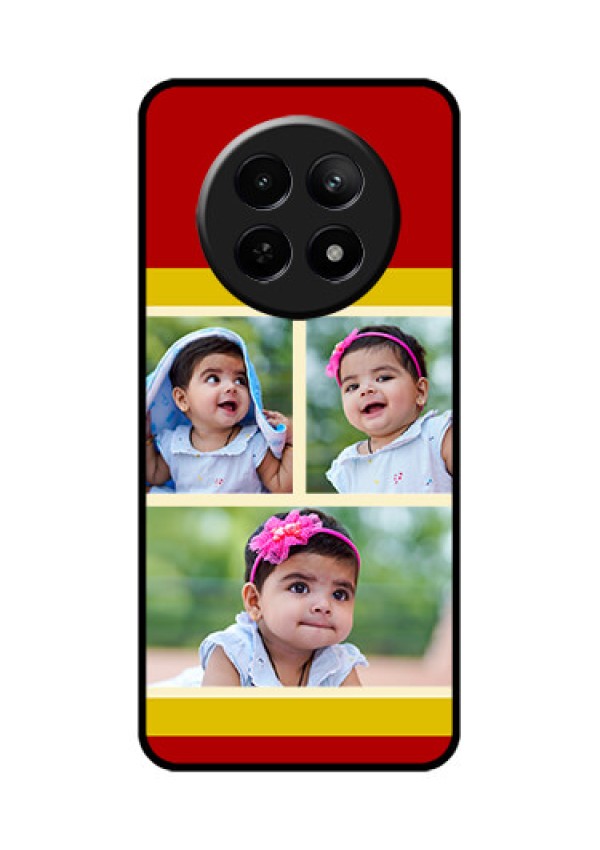 Realme C65 5G Custom Glass Phone Case - Multiple Pic Upload Design