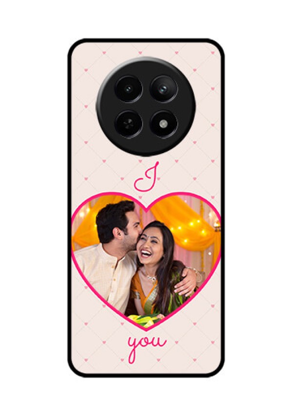 Realme C65 5G Custom Glass Phone Case - Heart Shape Design