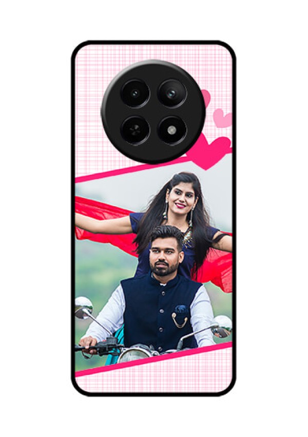 Realme C65 5G Custom Glass Phone Case - Love Shape Heart Design