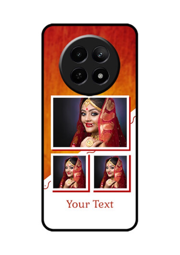 Realme C65 5G Custom Glass Phone Case - Wedding Memories Design
