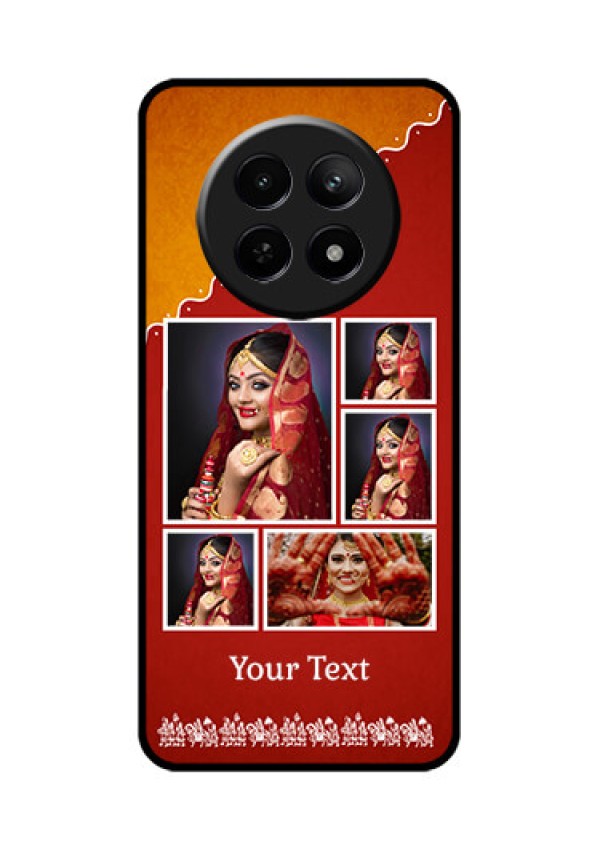 Realme C65 5G Custom Glass Phone Case - Wedding Pic Upload Design