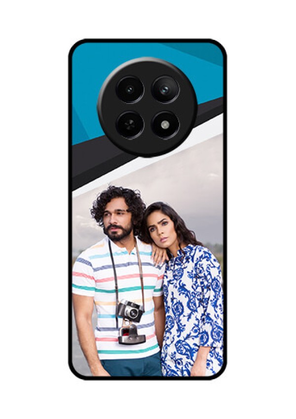 Realme C65 5G Custom Glass Phone Case - Simple Pattern Photo Upload Design