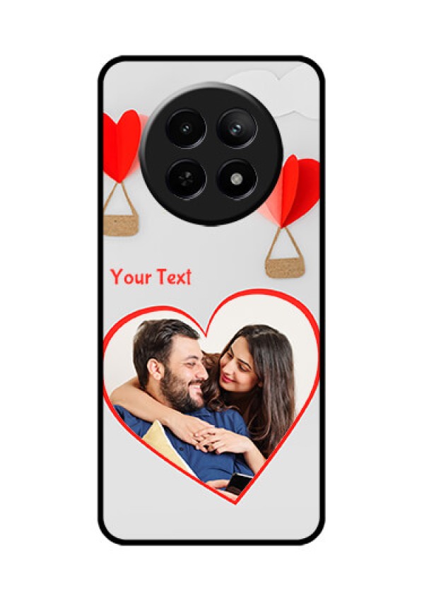 Realme C65 5G Custom Glass Phone Case - Parachute Love Design