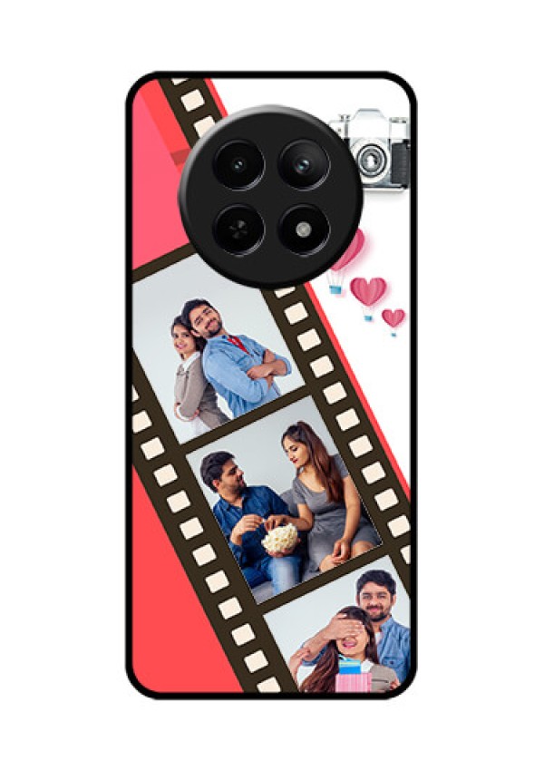 Realme C65 5G Custom Glass Phone Case - 3 Image Holder With Film Reel