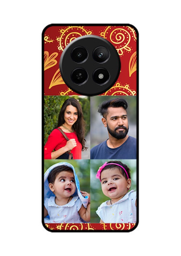 Realme C65 5G Custom Glass Phone Case - 4 Image Traditional Design
