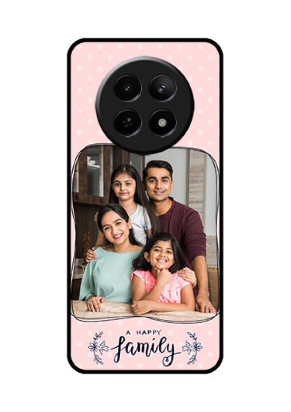 Realme C65 5G Custom Glass Phone Case - Family With Dots Design