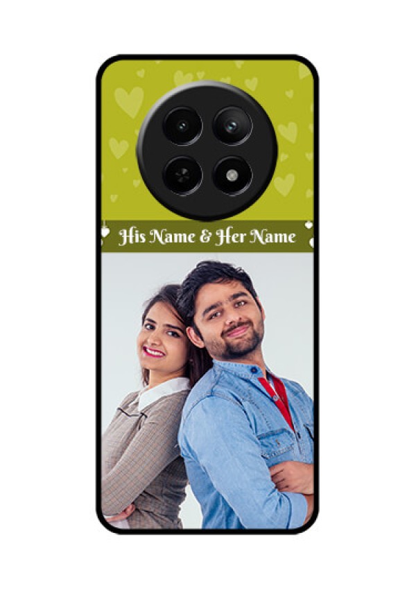 Realme C65 5G Custom Glass Phone Case - You & Me Heart Design