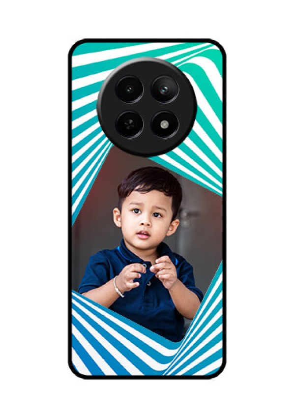 Realme C65 5G Custom Glass Phone Case - Abstract Spiral Design