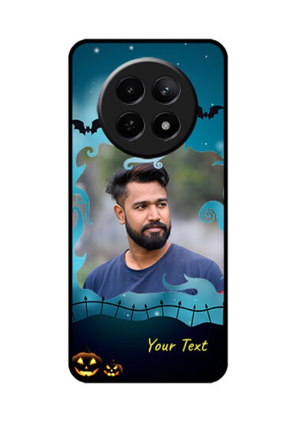 Realme C65 5G Custom Glass Phone Case - Halloween Frame Design