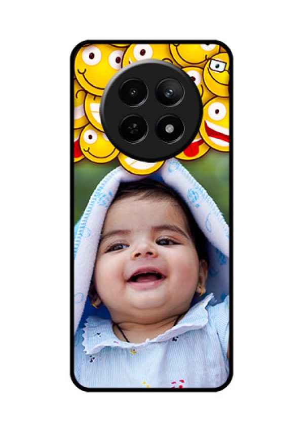 Realme C65 5G Custom Glass Phone Case - With Smiley Emoji Design