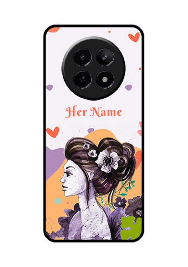 Realme C65 5G Custom Glass Phone Case - Woman And Nature Design