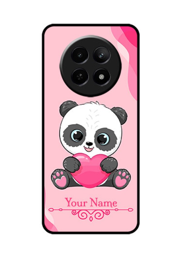 Realme C65 5G Custom Glass Phone Case - Cute Panda Design