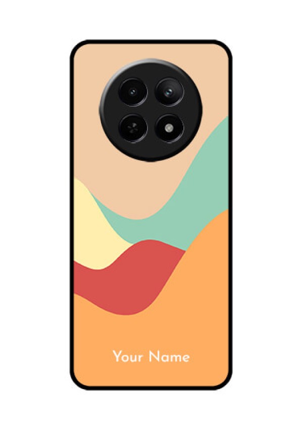 Realme C65 5G Custom Glass Phone Case - Ocean Waves Multi - Colour Design
