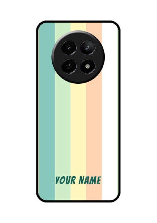 Realme C65 5G Custom Glass Phone Case - Multi - Colour Stripes Design