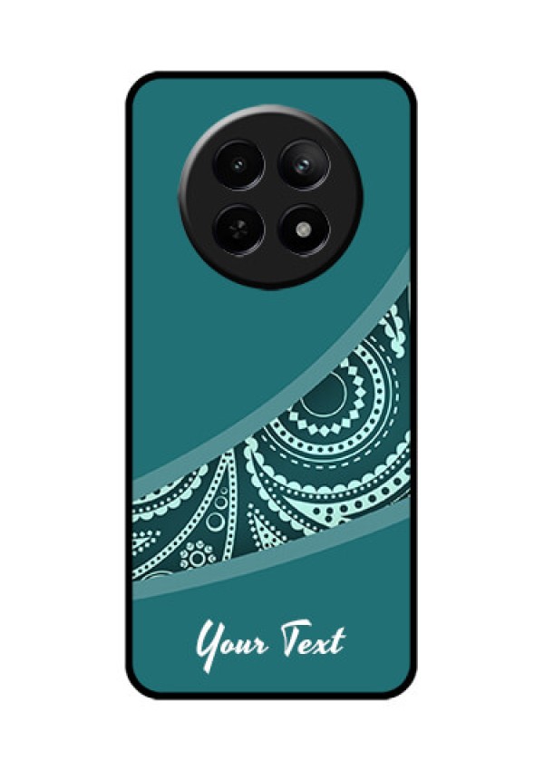 Realme C65 5G Custom Glass Phone Case - Semi Visible Floral Design
