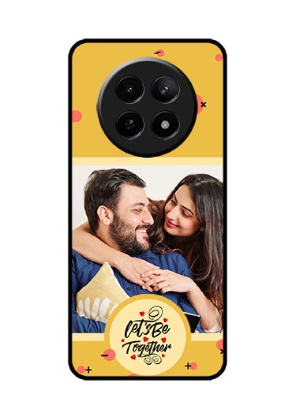 Realme C65 5G Custom Glass Phone Case - Lets Be Together Design
