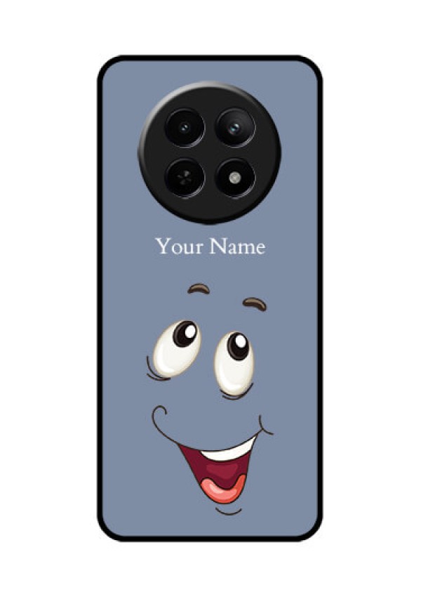Realme C65 5G Custom Glass Phone Case - Laughing Cartoon Face Design