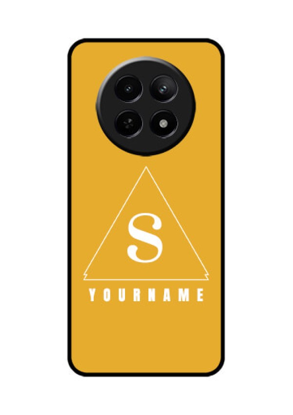 Realme C65 5G Custom Glass Phone Case - Simple Triangle Design