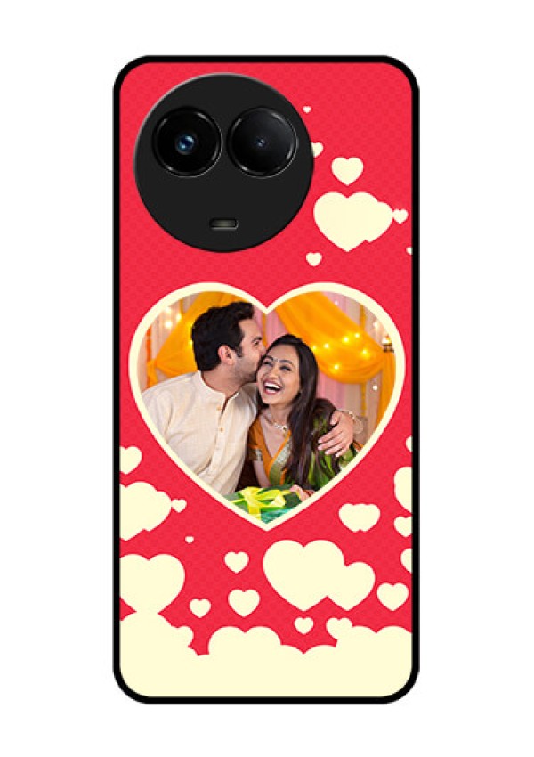 Realme C67 5G Custom Glass Phone Case - Love Symbols Phone Cover Design