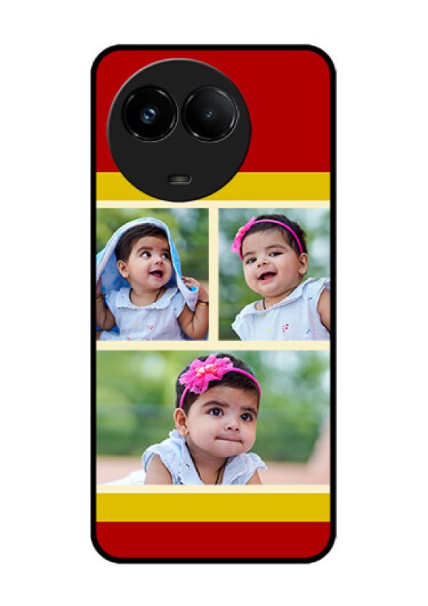 Realme C67 5G Custom Glass Phone Case - Multiple Pic Upload Design