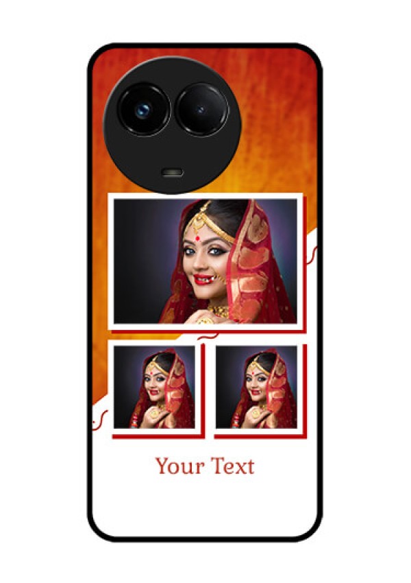 Realme C67 5G Custom Glass Phone Case - Wedding Memories Design
