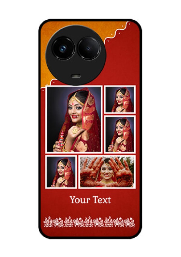 Realme C67 5G Custom Glass Phone Case - Wedding Pic Upload Design