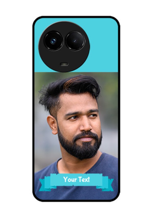 Realme C67 5G Custom Glass Phone Case - Blue Color Design