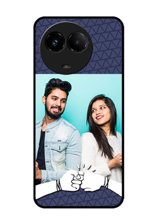 Realme C67 5G Custom Glass Phone Case - With Best Friends Design