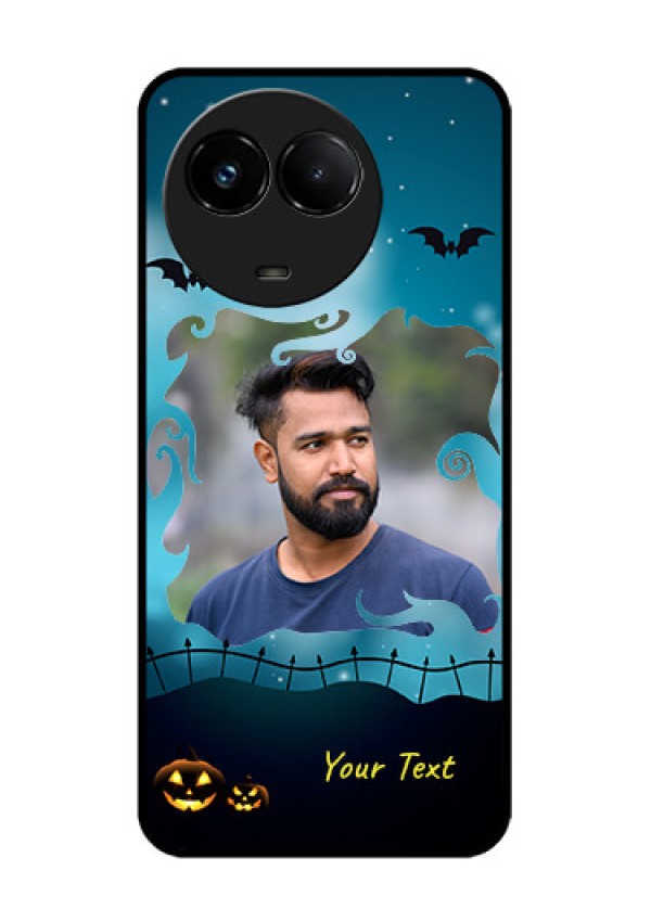 Realme C67 5G Custom Glass Phone Case - Halloween Frame Design