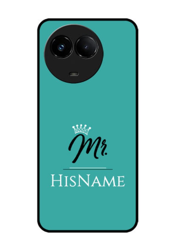 Realme C67 5G Custom Glass Phone Case - Mr With Name Design